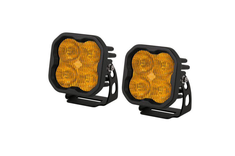 Diode Dynamics SS3 LED Pod Max - Yellow SAE Fog Standard (Pair)