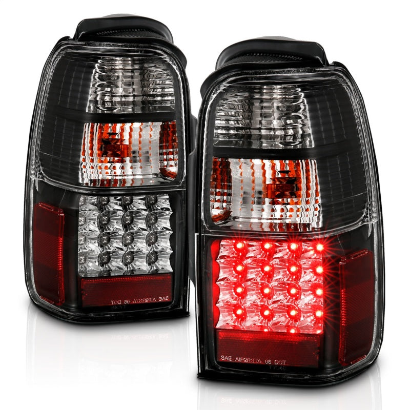 ANZO 2001-2002 Toyota 4 Runner LED Taillights Black