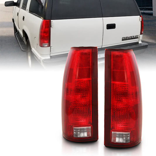 ANZO 1988-1999 Chevy C1500 Taillight Red/Clear Lens w/ Circuit Board?(OE Replacement)