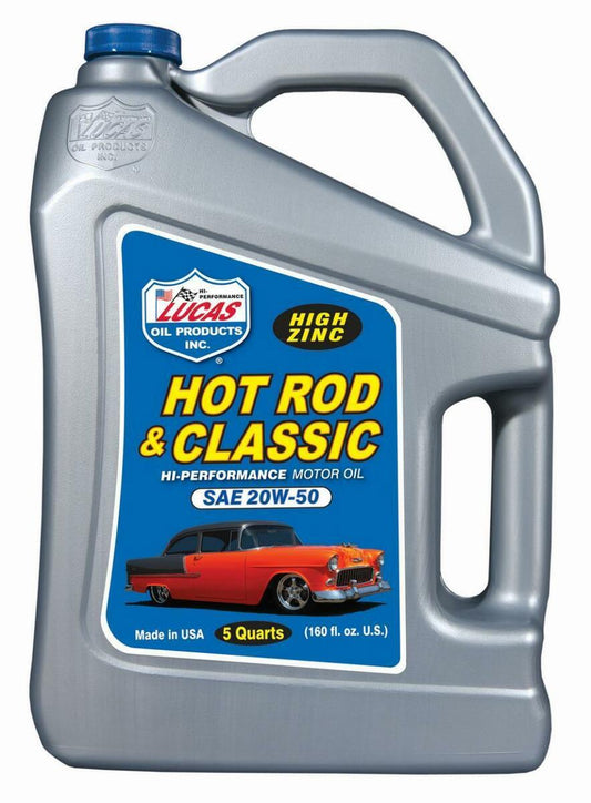 Lucas Oil Products Hot Rod & Classic Car HP Motor Oil SAE 20W-50 Part No. 10684