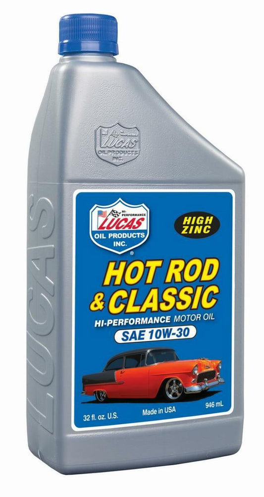 Lucas Oil Products Hot Rod & Classic Car HP Motor Oil SAE 10W-30 Part No. 10687