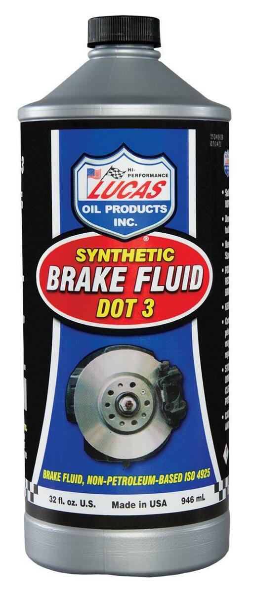 Lucas Oil Products Lucas DOT 3 Brake Fluid Part No. 10826