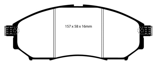 EBC 05-08 Infiniti G35 3.5 2WD Bluestuff Front Brake Pads