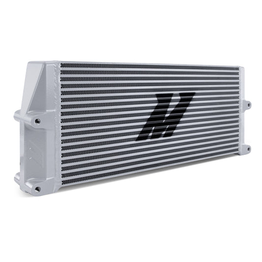 Mishimoto Heavy-Duty Oil Cooler - 17" Same-Side Outlets - Silver