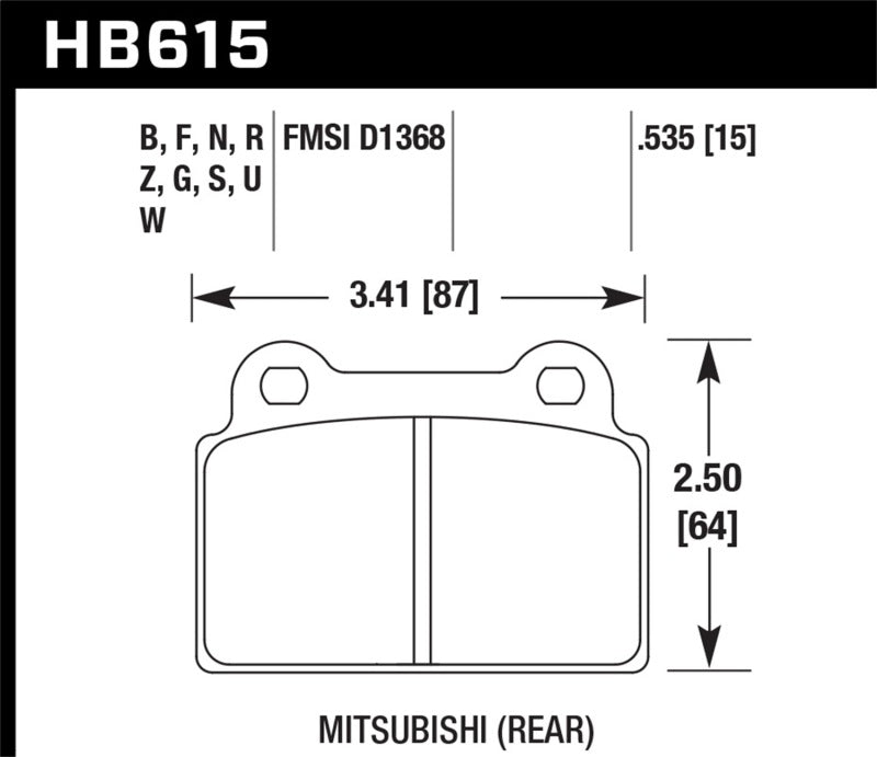 Hawk 08-12 Mitsubishi Lancer Evo X (1 pc Front Rotor) DTC-30 Race Rear Brake Pads