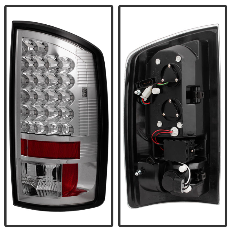 Spyder Dodge Ram 07-08 1500/Ram 07-09 2500/3500 LED Tail Lights Chrome ALT-YD-DRAM06-LED-C