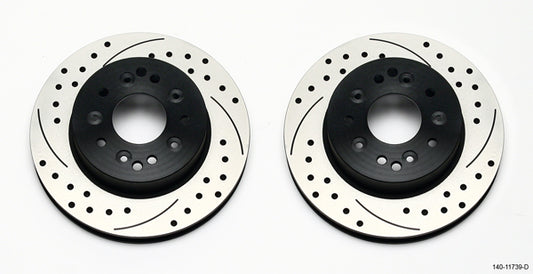 Wilwood Rotor Kit Rear-Drilled 65-82 Corvette C2/C3 (1Pc Rotors)