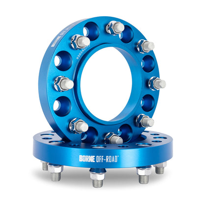 Mishimoto Borne Off-Road Wheel Spacers - 8X170 - 125 - 38.1mm - M14 - Blue