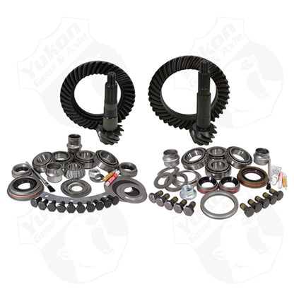 Yukon Gear Gear & Install Kit Package Jeep XJ / YJ w/ Dana 30 Front & Model 35 Rear - 4.56in Ratio