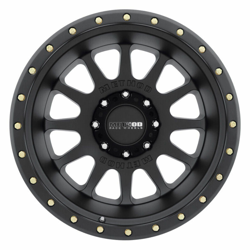 Method MR605 NV 20x10 -24mm Offset 8x180 124.1mm CB Matte Black Wheel