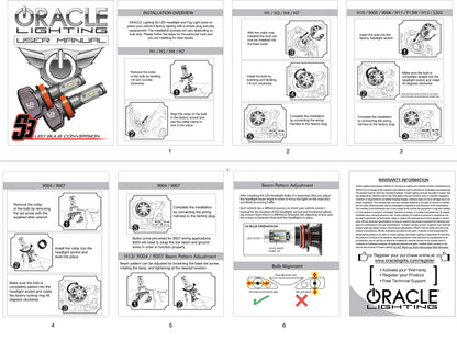 Oracle H7 - S3 LED Headlight Bulb Conversion Kit - 6000K SEE WARRANTY