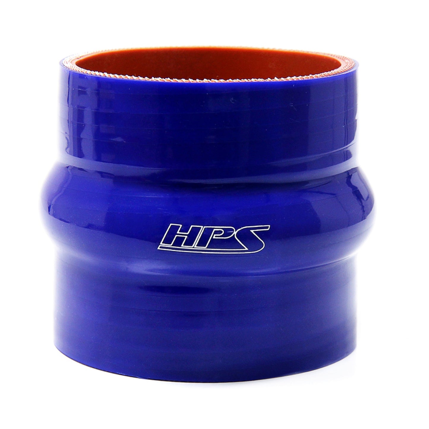 HPS 3-1/8" ID , 3" Long High Temp 4-ply Reinforced Silicone Hump Coupler Hose Blue (80mm ID , 76mm Length)