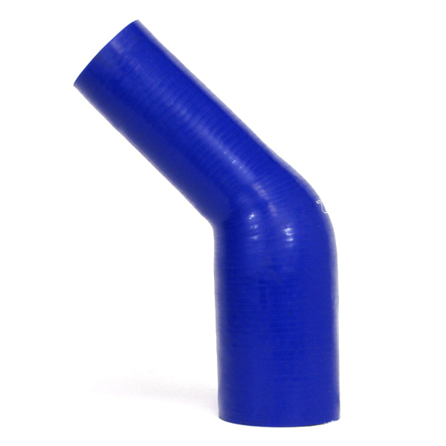 HPS 1.25" - 1.75" ID High Temp 4-ply Reinforced Silicone 45 Degree Elbow Reducer Hose Blue (32mm - 45mm ID)
